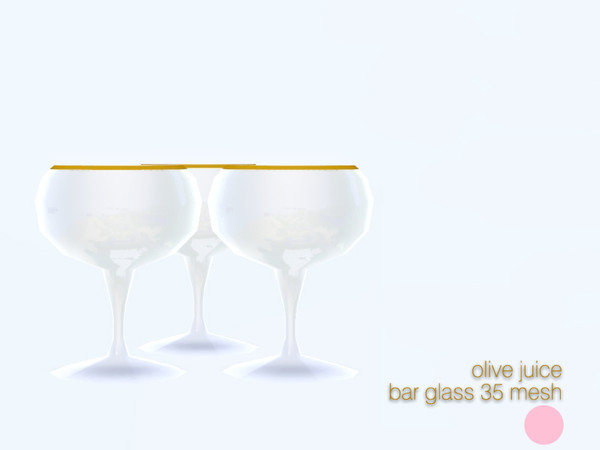 Sims 3 — Bar Glass 35 Mesh by DOT — Bar Glass 35 Mesh 3 Glass Set for shelf by DOT of The Sims Resource