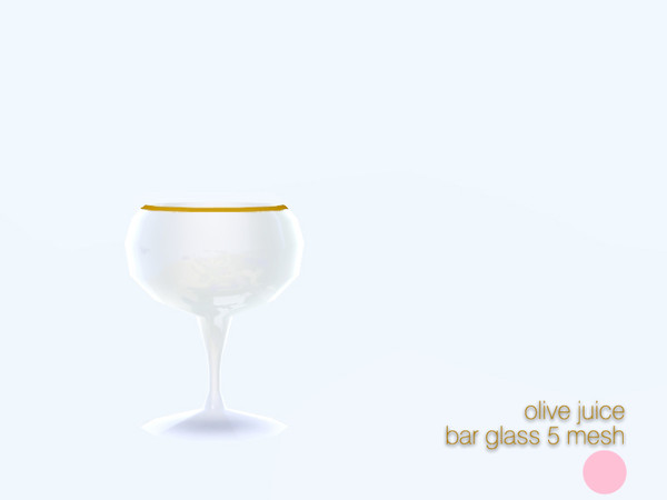Sims 3 — Bar Glass 5 Mesh by DOT — Bar Glass 5 Mesh Single Glass by DOT of The Sims Resource