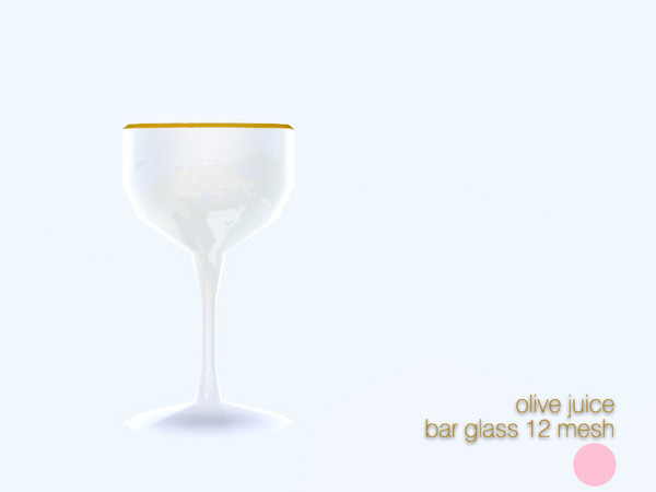 Sims 3 — Bar Glass 12 Mesh by DOT — Bar Glass 12 Mesh Single Glass by DOT of The Sims Resource