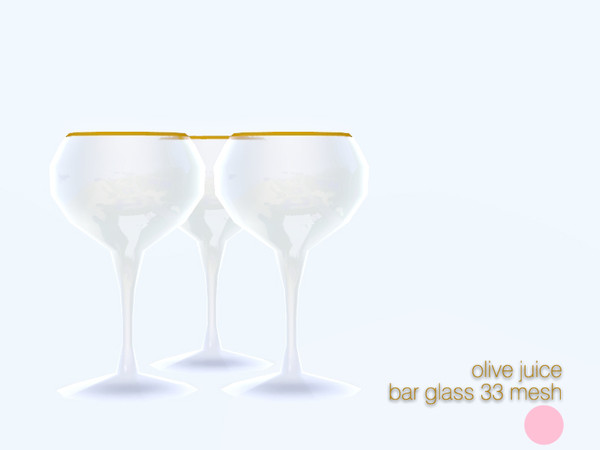 Sims 3 — Bar Glass 33 Mesh by DOT — Bar Glass 33 Mesh 3 Glass Set for shelf by DOT of The Sims Resource