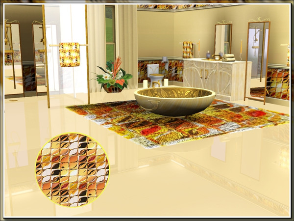 Sims 3 — marcorse_tropical panes pattern by marcorse — A pattern with a glass tiled effect in the colours of a tropical