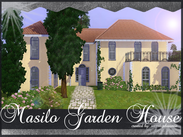 Sims 3 —  by xx-stephanniie2 — Masilo Garden House: - 2 bedroom, 2 bathroom, 1 parkingspace. Created by: xx-Stephanniie