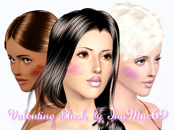 Sims 3 — Valentine Blush by InaMac69 by InaMac692 — Valentine Blush, basic colouring, works well with all skin tones,