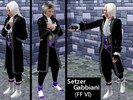 Sims 3 — Setzer Gabbiani by woundedmelody — Setzer Gabbiani, airship captain and gambler extraordinaire, from the video