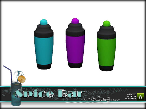 Sims 3 — Spice Bar Shaker by BuffSumm — Cocktailshaker second variation. Only decorativ. Created by BuffyASummer