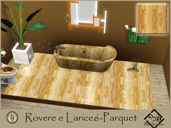 Sims 3 — RovereLarice6-Parquet by Devirose — By Devirose,created using EA's 'Create a Pattern'.'-No need Expansion