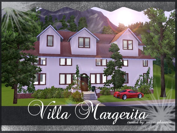 Sims 3 —  by xx-stephanniie2 — Villa Margerita: 1 Parkingspace, 8 Bedrooms, 3 Bathrooms created by: xx-Stephanniie for