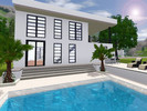 Sims 3 — White Side Modern House by chazmin — A white modern minimalist house your Sims will surely enjoy. Home Sweet