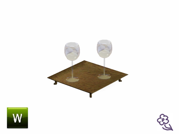 Sims 3 — Barna Tray by Flovv — Clutter tray for your glasses.