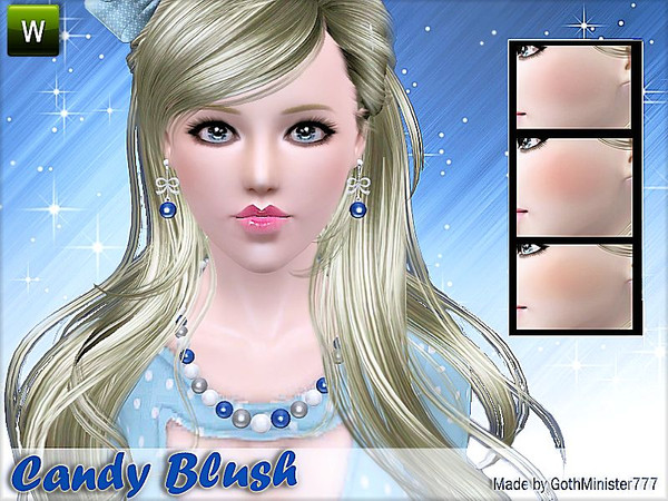 Sims 3 — Candy Blush by GothMinister7772 — Blush recourable, great for doll sims. Hope you liked it!