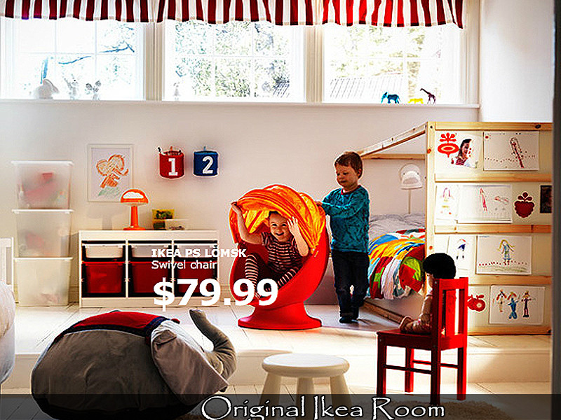 TheNumbersWoman's Ikea Inspired PS Lomsk Childrens Room