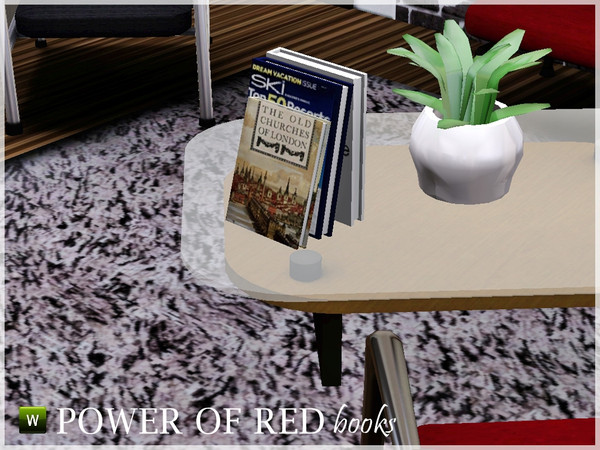 Sims 3 — Power of Red Books 2 by RayDesign9 — By : Ray_Sims @TSR www.thesimsresource.com/artists/ray_sims
