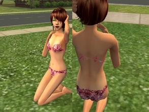 Sims 2 — Fantasy swimwear by Silerna — Swirly and lovely for your teens!
