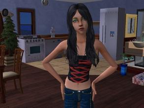 Sims 2 — Gothic Corset by Silerna — a gothic corset for teen females