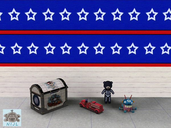 Sims 3 — pattern for boys room 1 by nijl — pattern for boys room 1