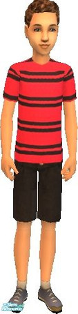 Sims 2 — Striped boys summer set - 4 by frogger1617 — All base game recolors.