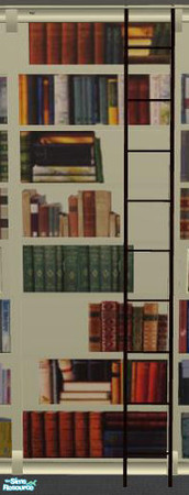 Sims 2 — PB Single Bedroom Recolor Cream - Bookcase (onlyBooks) by ShinoKCR — 