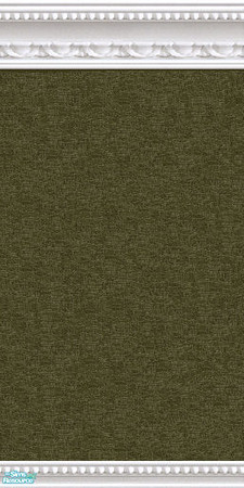 Sims 2 — jsf2WMBRMossF by jsf — Heavily textured mossy green wallpaper in my white marble beaded mouldings. Coordinating