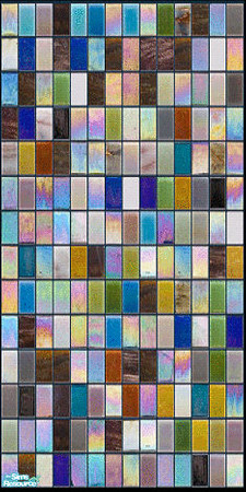 Sims 2 — Fusion Wall by SMTCHA022 — Colorful Tiled Wall