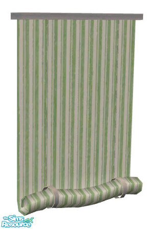 Sims 2 — More curtains, please! #8 - 4 by Sophel21 — 8 striped recolors of the romanticwhite blind mesh from steffor.