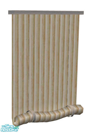 Sims 2 — More curtains, please! #8 - 1 by Sophel21 — 8 striped recolors of the romanticwhite blind mesh from steffor.