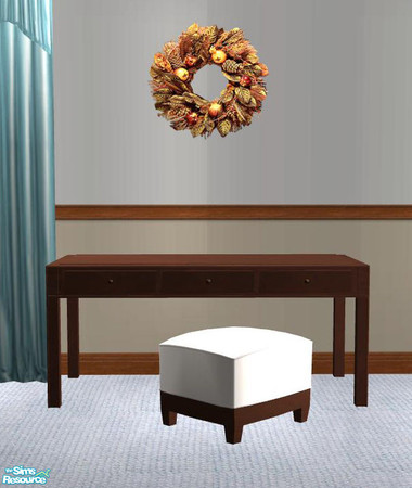 Sims 2 — PB Singlebedroom Recolor brown - Desk by ShinoKCR — 