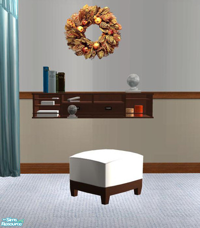 Sims 2 — PB Singlebedroom Recolors brown - Hutch by ShinoKCR — 