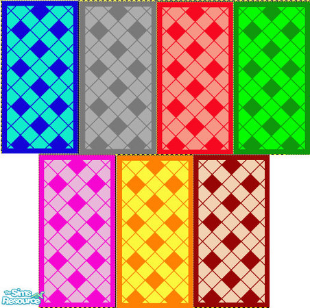 Sims 2 — Diamond Wallpaper by simonandy — Wallpaper with a diamond pattern in various colours