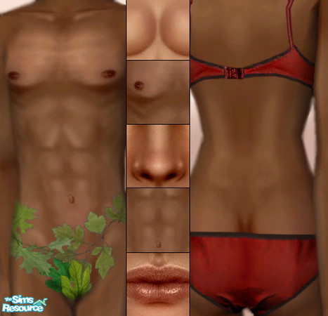 Sims 2 — Xandher`s EdenSkin as Defaults - dark by Sophel21 — The realistic Edenskintone from Xandher as default