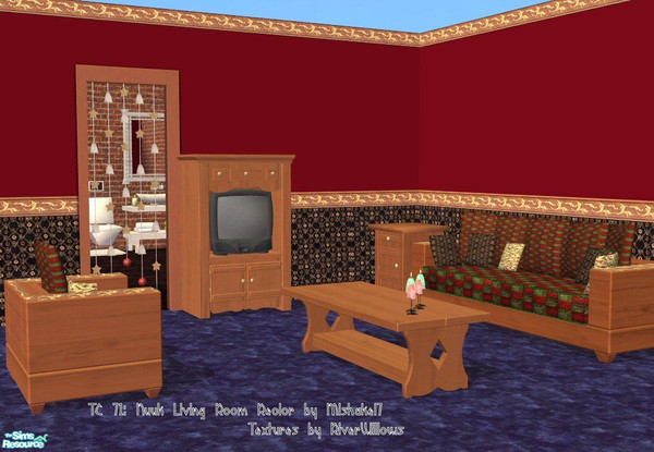 Sims 2 — TC 71 Recolor of Nuuk Living Room  by mishakel7 — This is a recolor of the wonderful Nuuk living room by