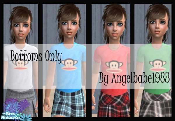 Sims 2 — Tina Set by Angelbabe1983 — Here is the second part to one of my outfits for Female Children. 4 Skirts based on