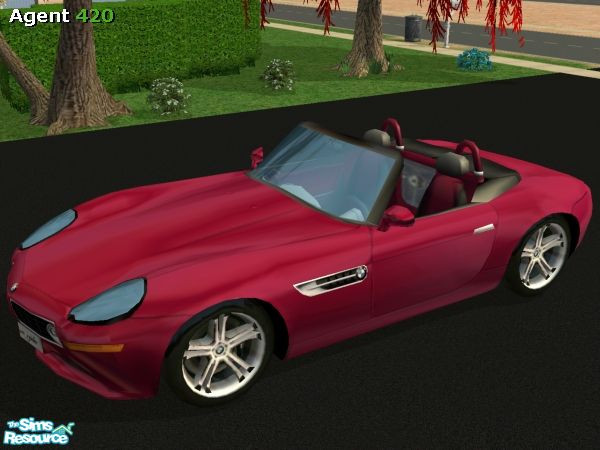 Sims 2 — A420 Metallic Wine Red BMW Z8 Paint Job by Agent420 — A Metallic Wine Red Berry Paint Job for your BMW Z8! MESH