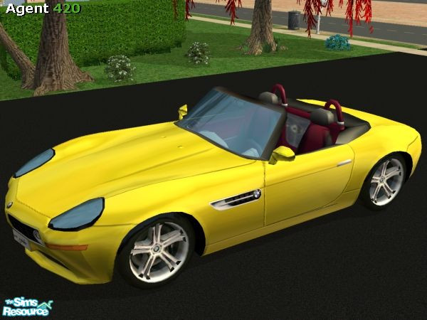 Sims 2 — A420 Metallic Lightning Yellow BMW Z8 Paint Job by Agent420 — A Metallic Lightning Yellow Paint Job for your BMW