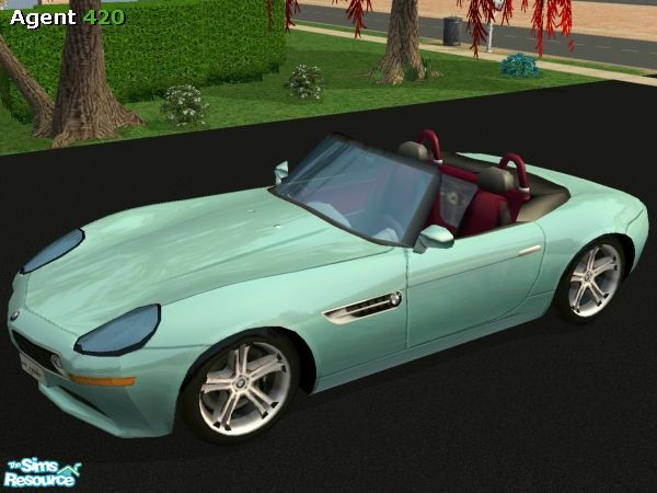 Sims 2 — A420 Minty Blue BMW Z8 Paint Job by Agent420 — A Minty Blue Paint Job for your BMW Z8! MESH by Maximum_Spider.