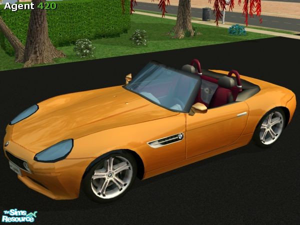 Sims 2 — A420 Hot Orange BMW Z8 Paint Job by Agent420 — A Hot Orange Paint Job for your BMW Z8! MESH by Maximum_Spider.
