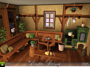 Sims 3 — Rustic Living by katelys — Cosy living room in an old country style. 12 new objects included. See individual