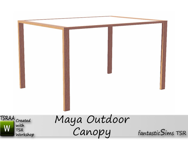 Sims 3 — Maya Outdoor Canopy by fantasticSims — Maya Outdoor Canopy Large with clean lines for a modern look. perfect for