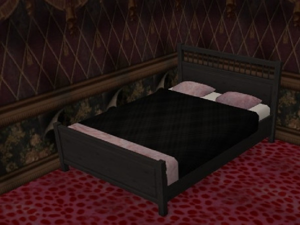 Sims 2 — 4 Gorgeous Beddings - Vogue Chic by staceylynmay2 — Black diamond devet cover with a soft fluffy foot end and