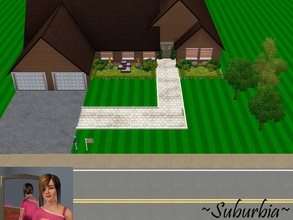 Sims 3 — Suburbia by xxxhisprincess91xxx2 — Suburbia is a beautiful 2 bedroom 2 bath starter home with a 2 car garage and