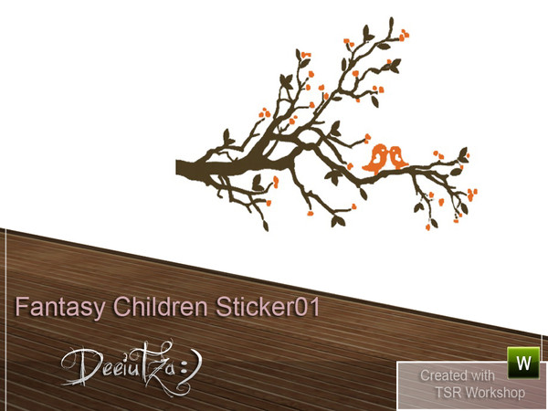 Sims 3 — Deeiutza_FantasyChildrenRoomSticker01 by deeiutza — By deeiutza @TSR