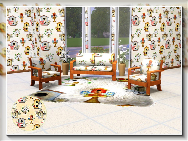Sims 3 — marcorse_in the birdhouse pattern by marcorse — An array of pretty nest boxes for small birds, some with their