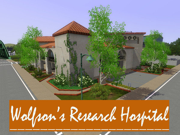 Sims 3 — Wolfson's Research Hospital by comet65 — A Science Research Facility and Hospital all in one! Not only do