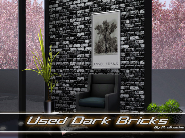 Sims 3 — Used Dark Bricks by TSR Archive — Pattern by Pralinesims for TSR