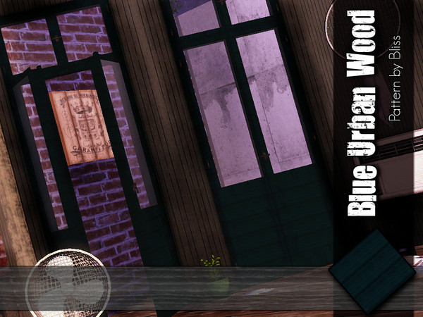 Sims 3 — Dark Blue Wood by Blissinator2 — Dark blue wooden pattern for walls and flooring. 