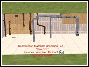 Sims 2 — Construction Materials COLLECTION by mattphipps68 — This is a COLLECTION file of the stud walls, drywall,