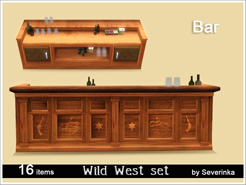 The Sims Resource - Bar Professional WildWest