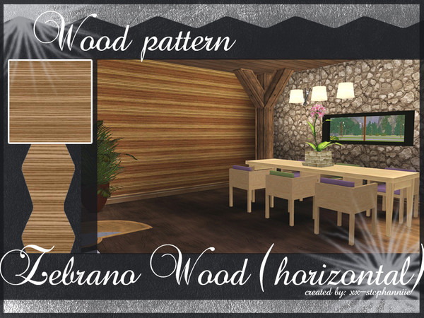 Sims 3 — Zebrano Wood (Horizontal) by xx-stephanniie2 — Zebrano Wood. Made by xx-Stephanniie