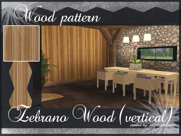 Sims 3 — Zebrano Wood (Vertical) by xx-stephanniie2 — Zebrano Wood. Made by xx-Stephanniie