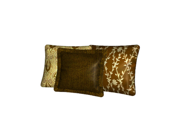 Sims 3 — Shabby Chic Romantic Master Suite Pillows Front by TheNumbersWoman — A bit of Romantic shabiness yet sort of