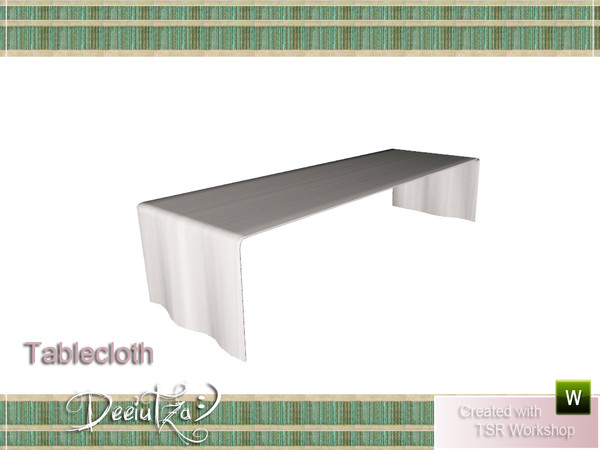Sims 3 — ModernBrightDiningRoomTablecloth by deeiutza — By deeiutza @TSR